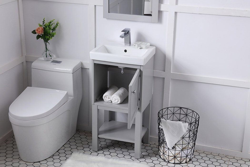 Elegant Bathroom Vanity - Gray (VF2518GR)