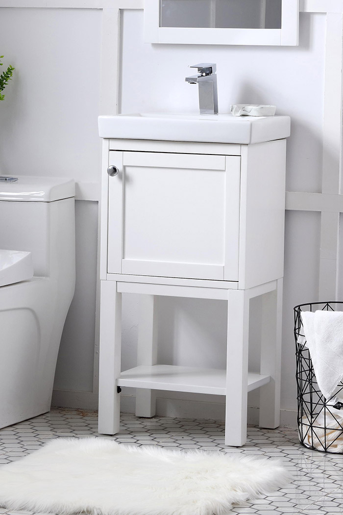 Elegant Bathroom Vanity - White (VF2518WH)