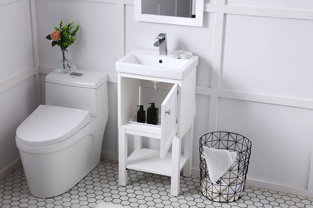 Elegant Bathroom Vanity - White (VF2518WH)