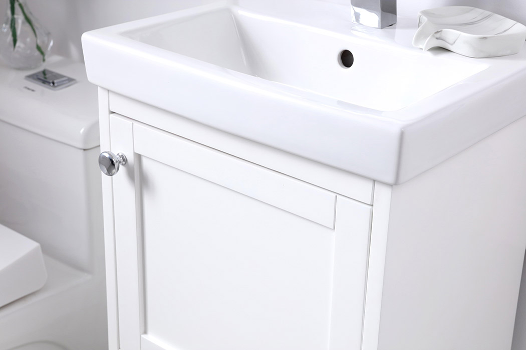 Elegant Bathroom Vanity - White (VF2518WH)