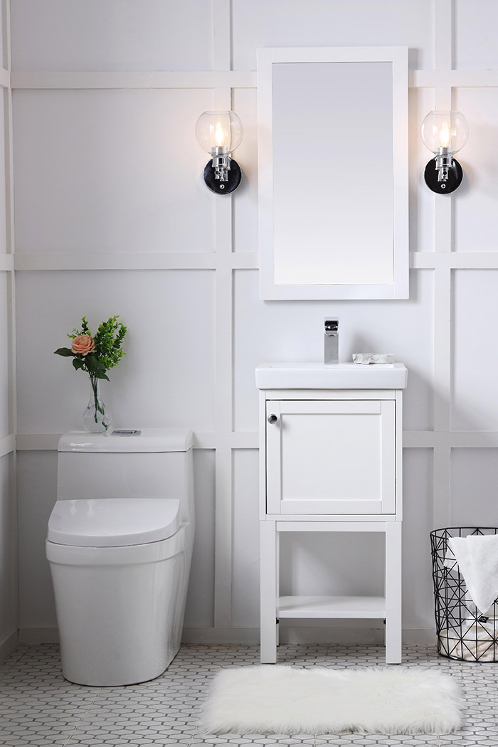 Elegant Bathroom Vanity - White (VF2518WH)