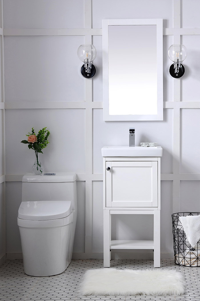 Elegant Bathroom Vanity - White (VF2518WH)