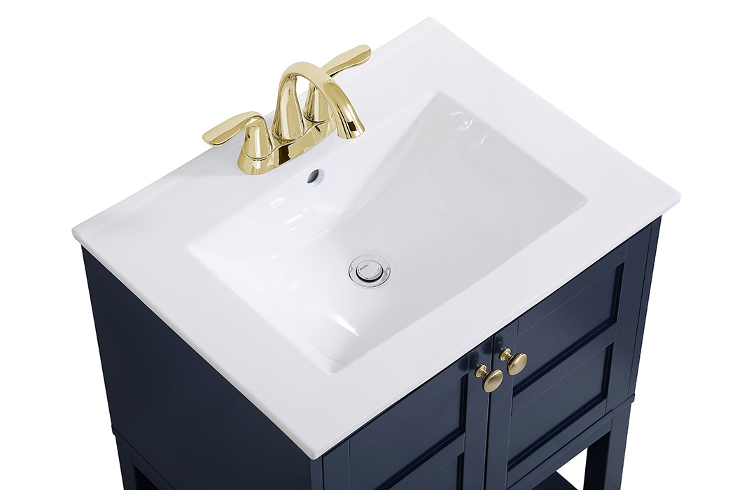 Elegant Bathroom Vanity - Blue, L 24" (VF2524BL)