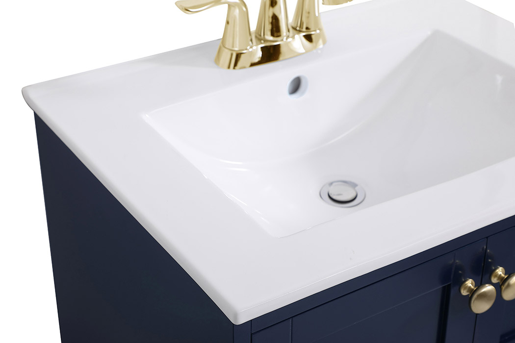 Elegant Bathroom Vanity - Blue, L 24" (VF2524BL)