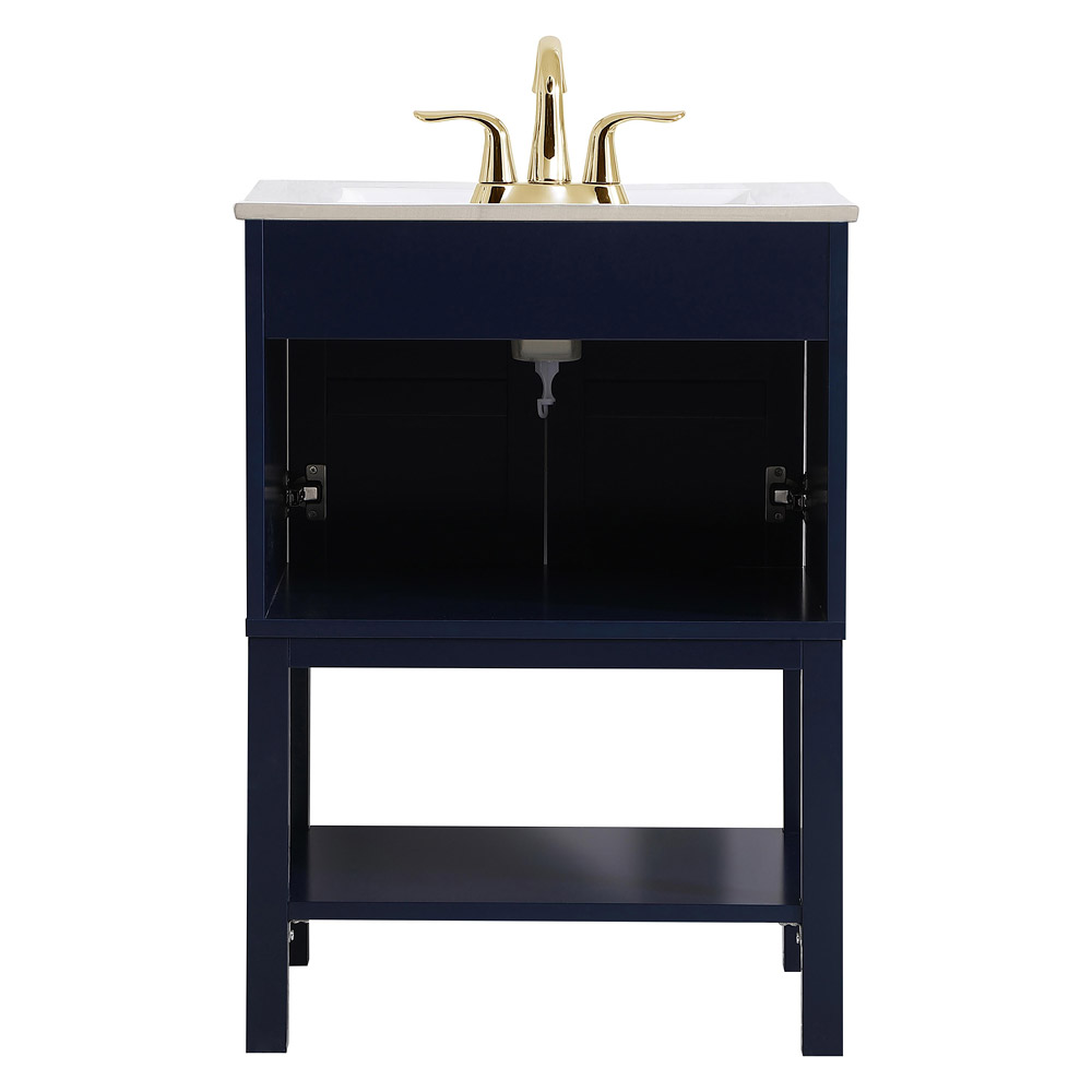 Elegant Bathroom Vanity - Blue, L 24" (VF2524BL)