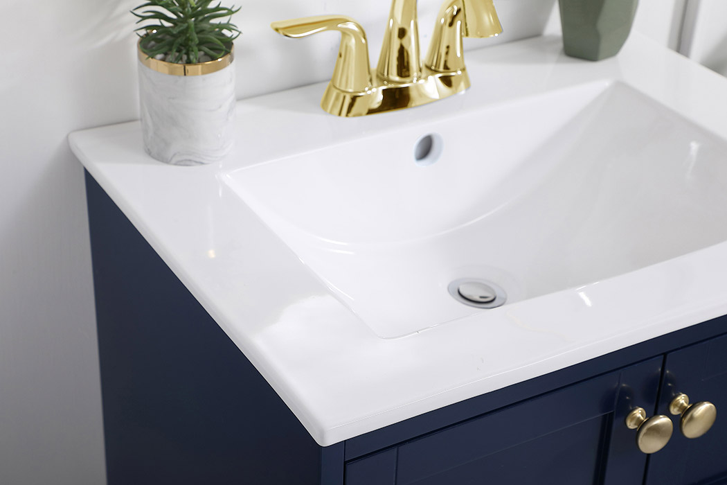 Elegant Bathroom Vanity - Blue, L 24" (VF2524BL)