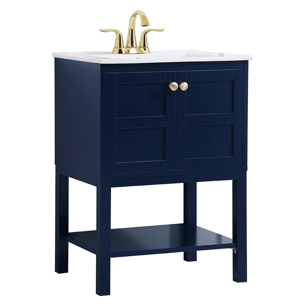 Elegant Bathroom Vanity - Blue, L 24" (VF2524BL)