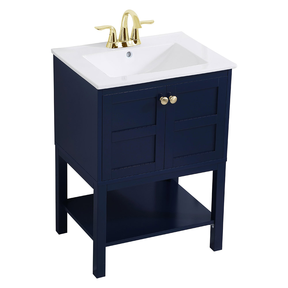 Elegant Bathroom Vanity - Blue, L 24" (VF2524BL)