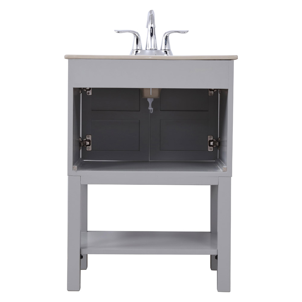 Elegant Bathroom Vanity - Gray, L 24" (VF2524GR)