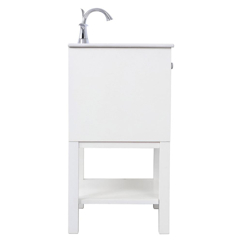 Elegant Bathroom Vanity - White, L 24" (VF2524WH)