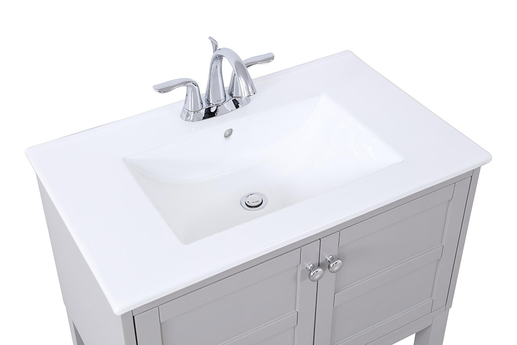 Elegant Bathroom Vanity - Gray, L 30" (VF2530GR)