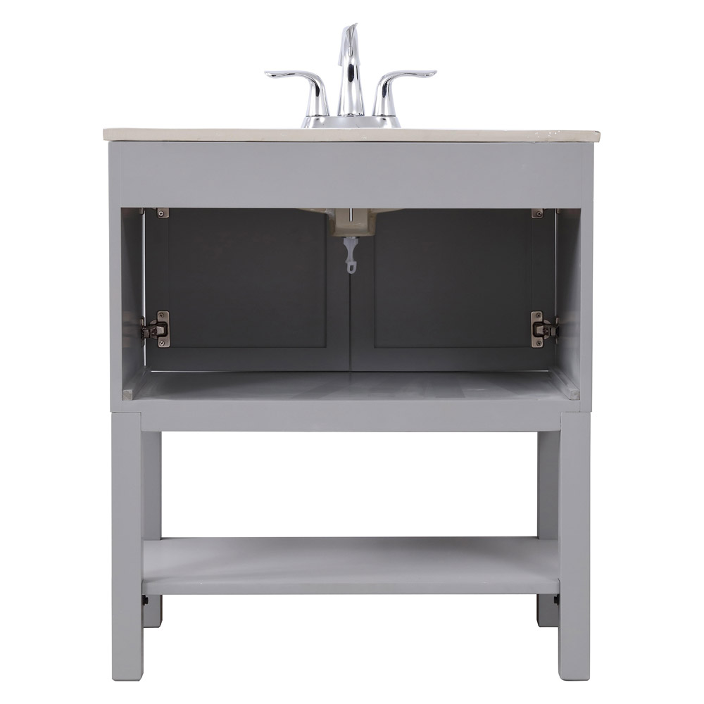 Elegant Bathroom Vanity - Gray, L 30" (VF2530GR)