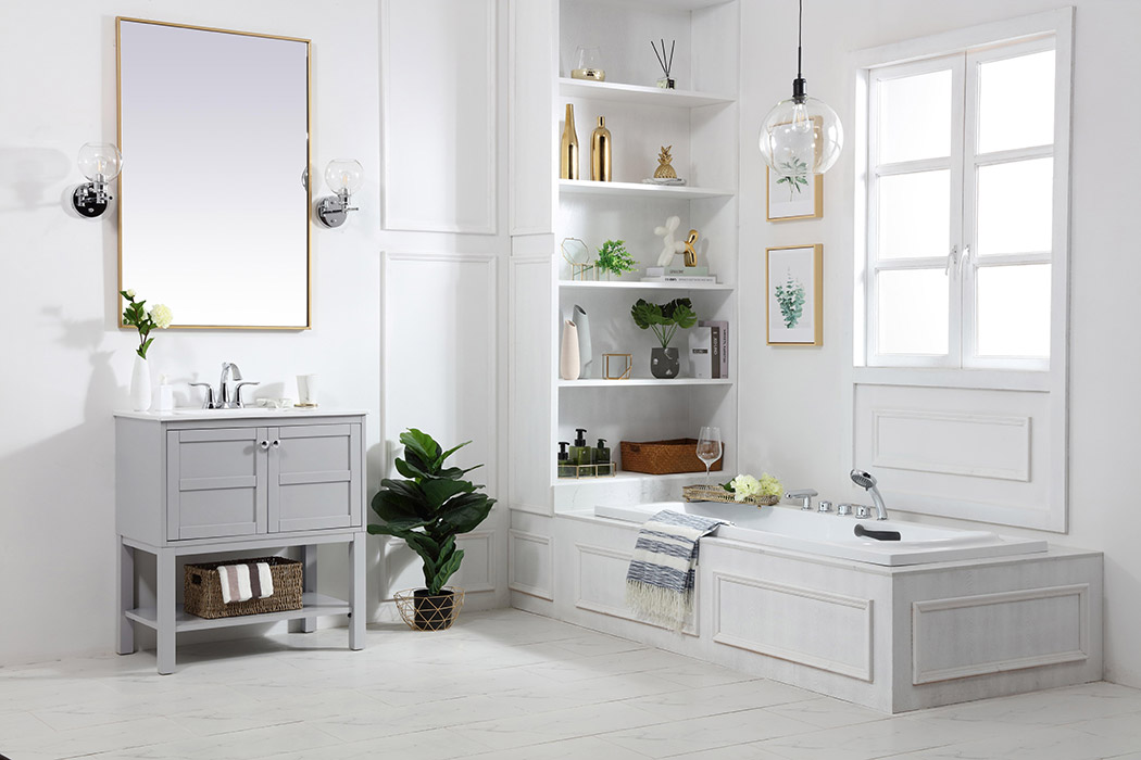 Elegant Bathroom Vanity - Gray, L 30" (VF2530GR)