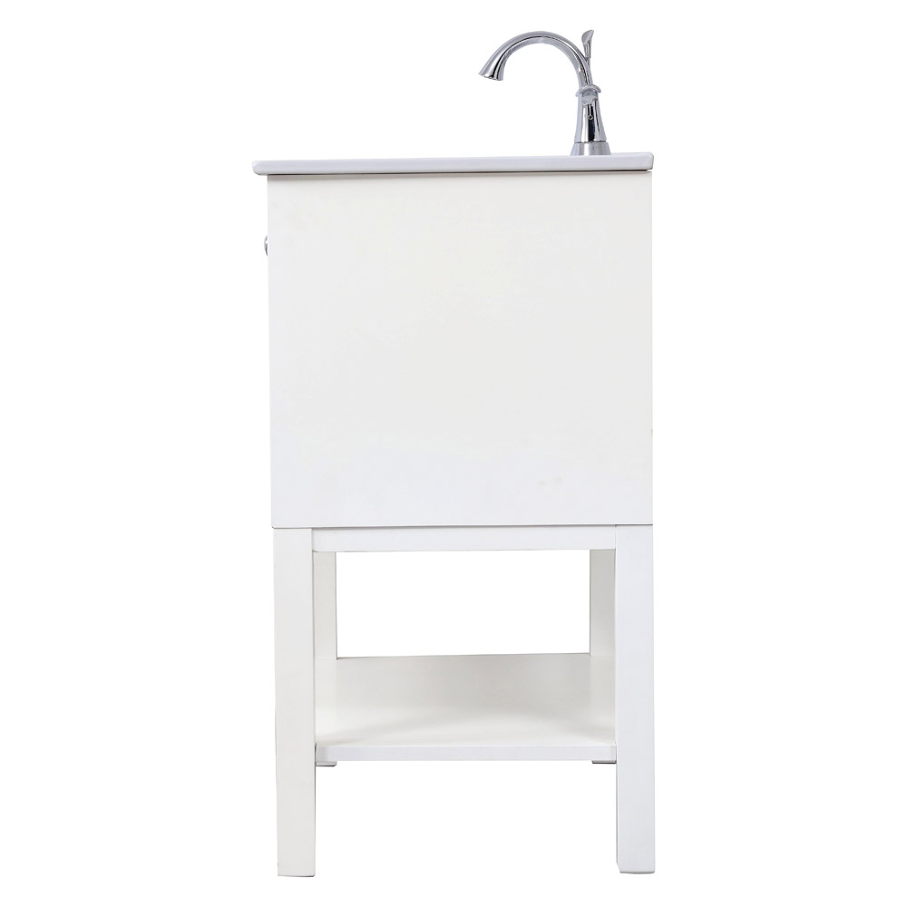 Elegant Bathroom Vanity - White, L 30" (VF2530WH)