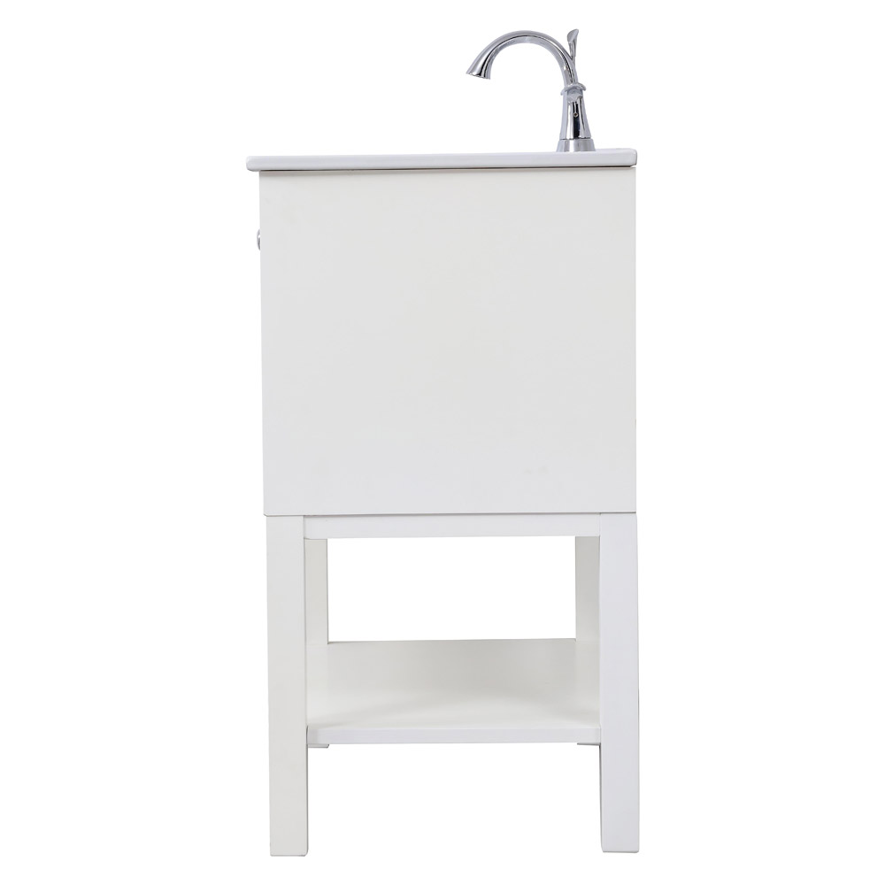 Elegant Bathroom Vanity - White/Mirror, L 30" (VF26MRWH)