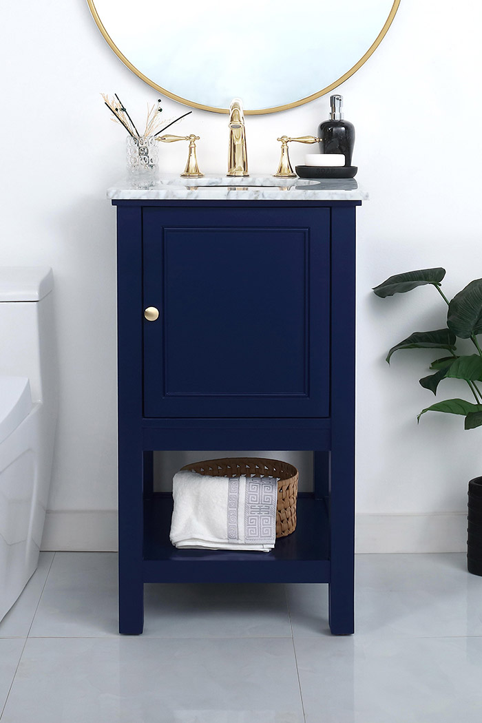 Elegant Bathroom Vanity - Blue (VF27019BL)