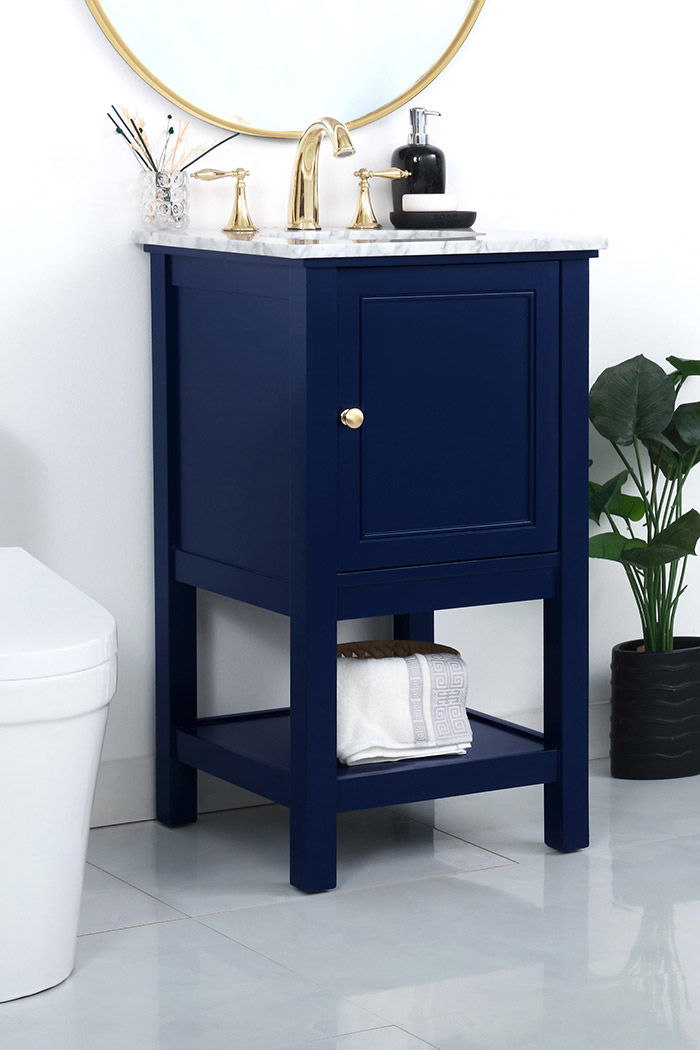 Elegant Bathroom Vanity - Blue (VF27019BL)