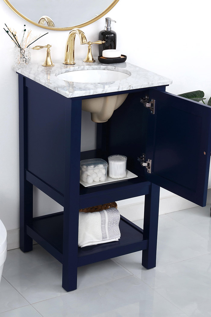 Elegant Bathroom Vanity - Blue (VF27019BL)