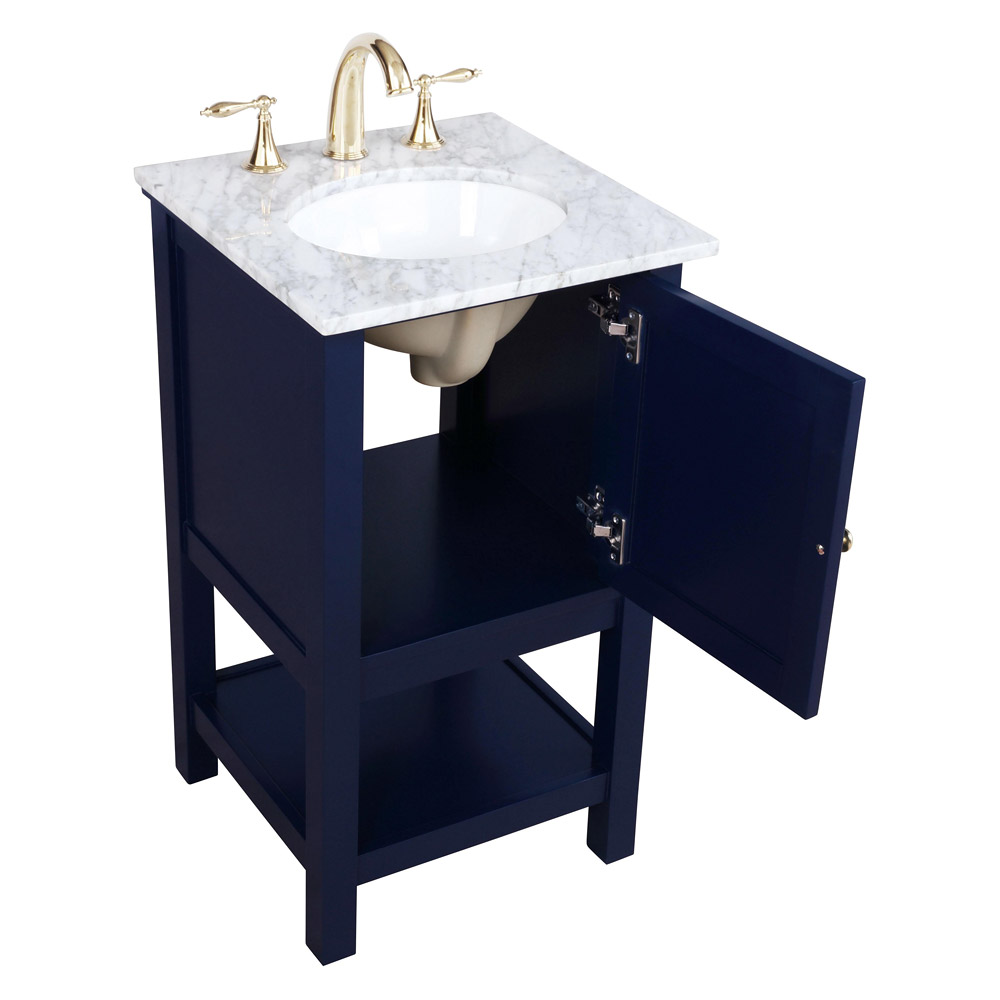 Elegant Bathroom Vanity - Blue (VF27019BL)