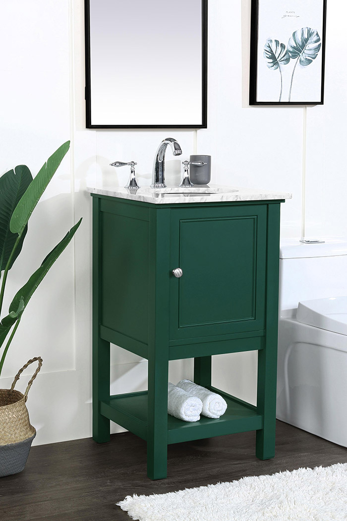 Elegant Bathroom Vanity - Green (VF27019GN)