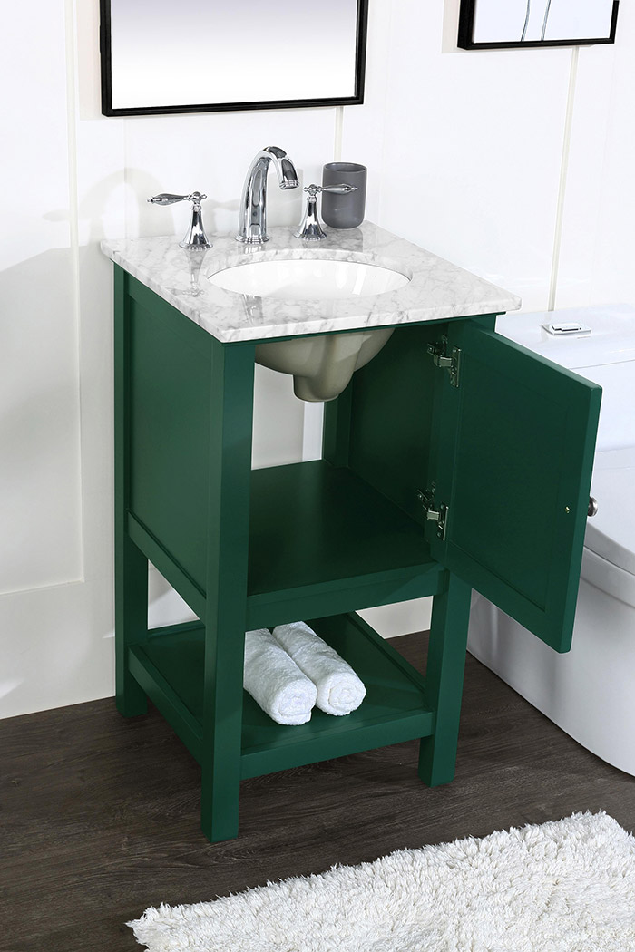 Elegant Bathroom Vanity - Green (VF27019GN)