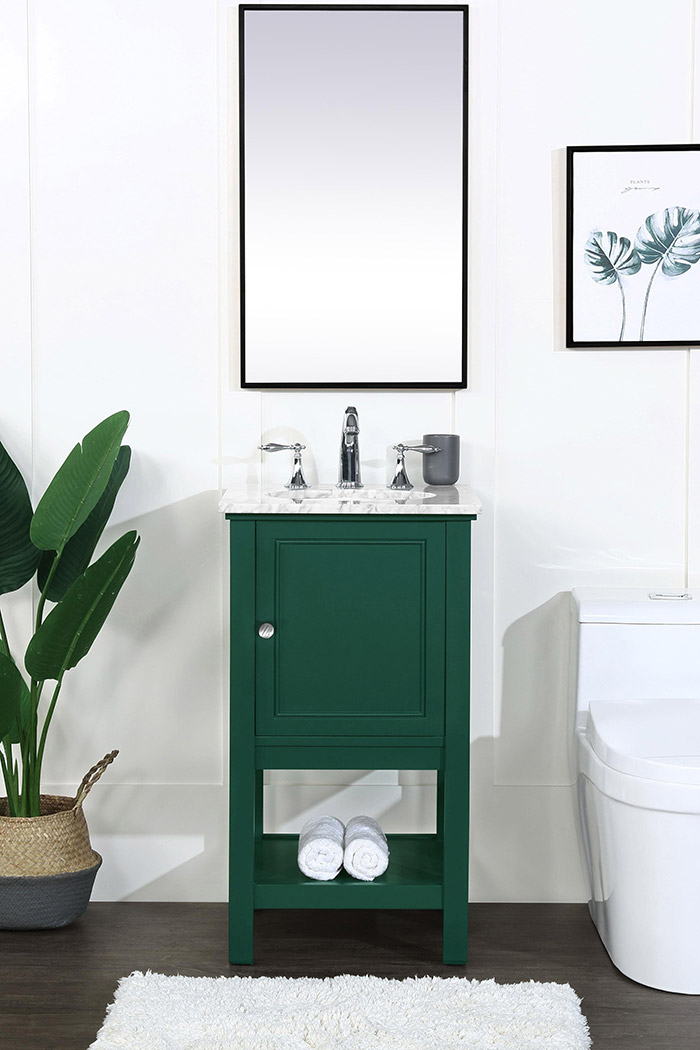 Elegant Bathroom Vanity - Green (VF27019GN)