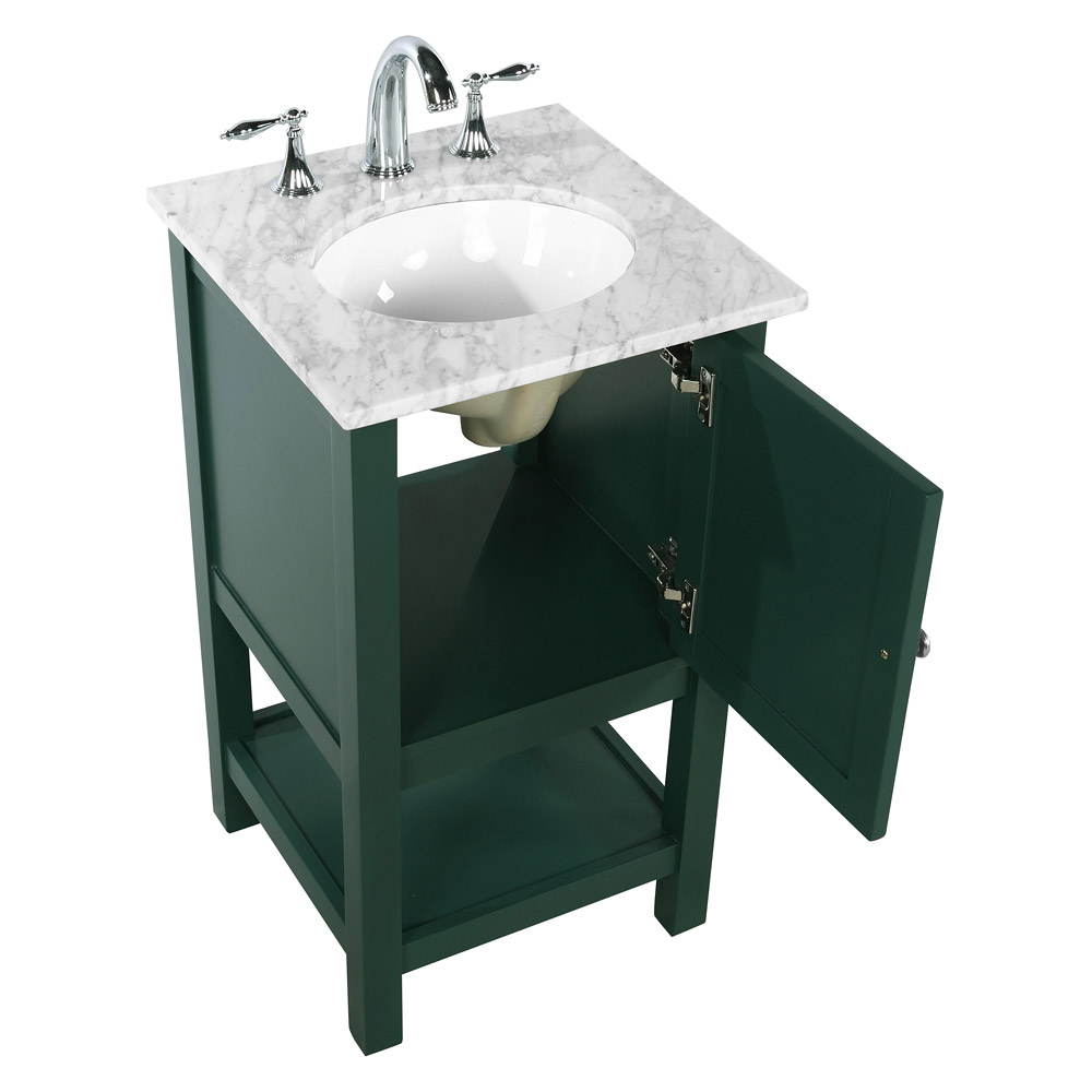 Elegant Bathroom Vanity - Green (VF27019GN)