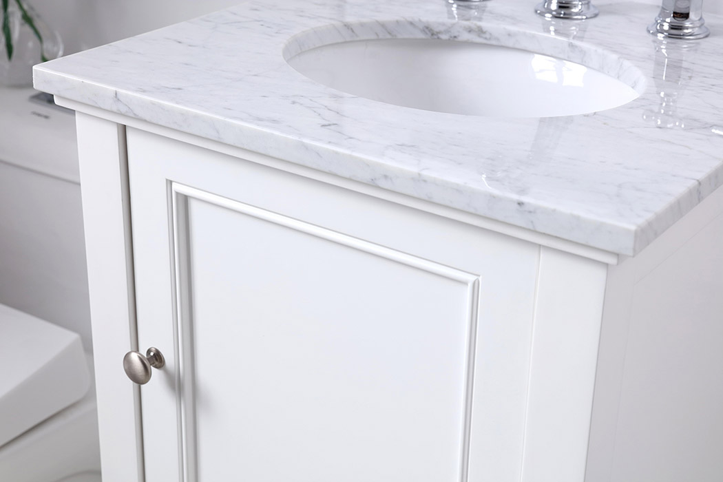 Elegant Bathroom Vanity - White (VF27019WH)