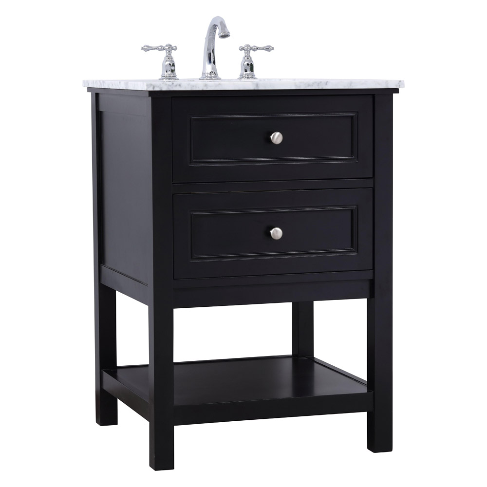 Elegant Bathroom Vanity - Black (VF27024BK)