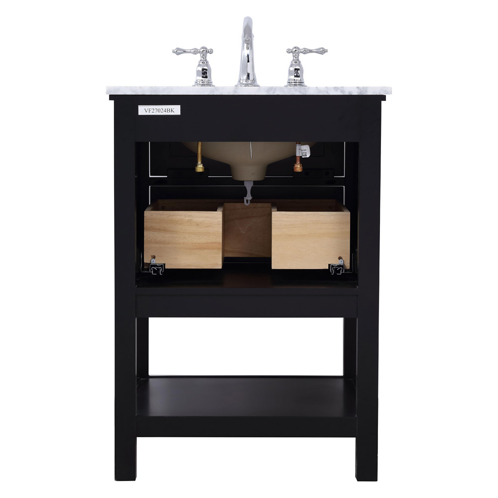 Elegant Bathroom Vanity - Black (VF27024BK)