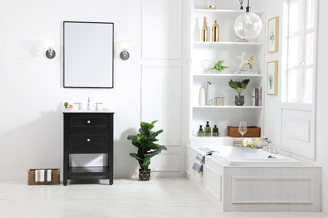 Elegant Bathroom Vanity - Black (VF27024BK)