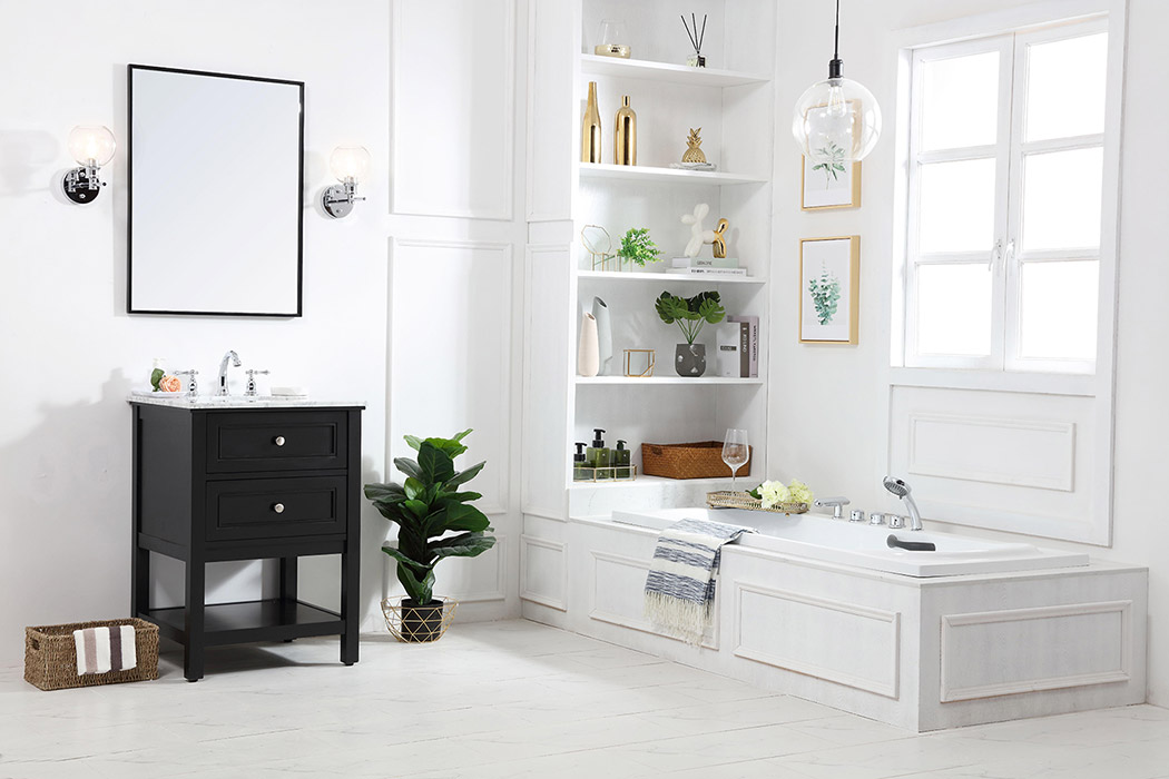 Elegant Bathroom Vanity - Black (VF27024BK)