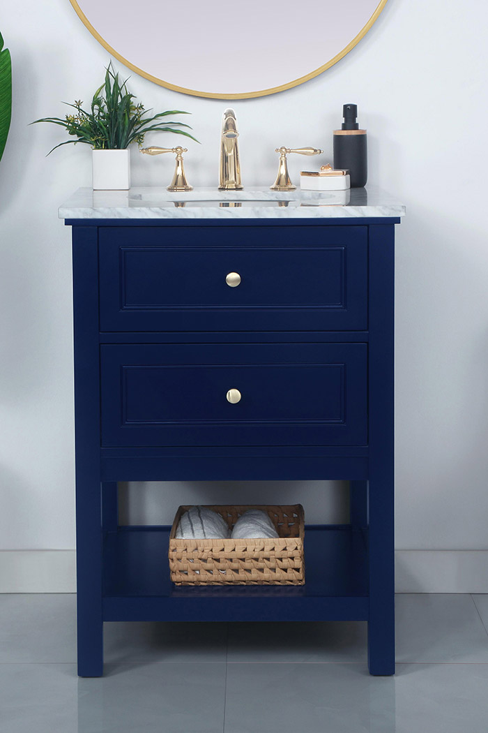 Elegant Bathroom Vanity - Blue (VF27024BL)