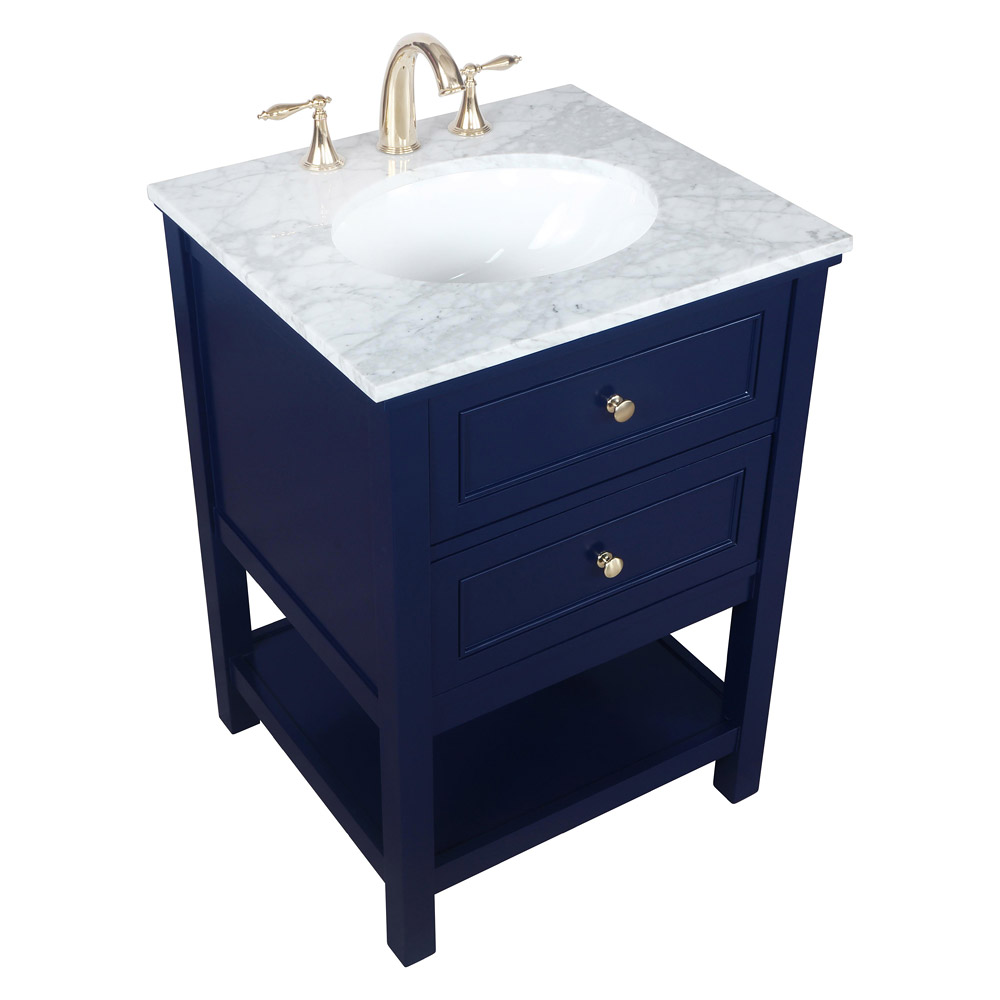 Elegant Bathroom Vanity - Blue (VF27024BL)