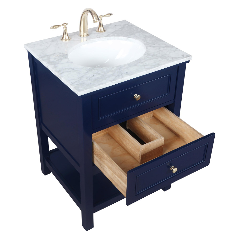 Elegant Bathroom Vanity - Blue (VF27024BL)