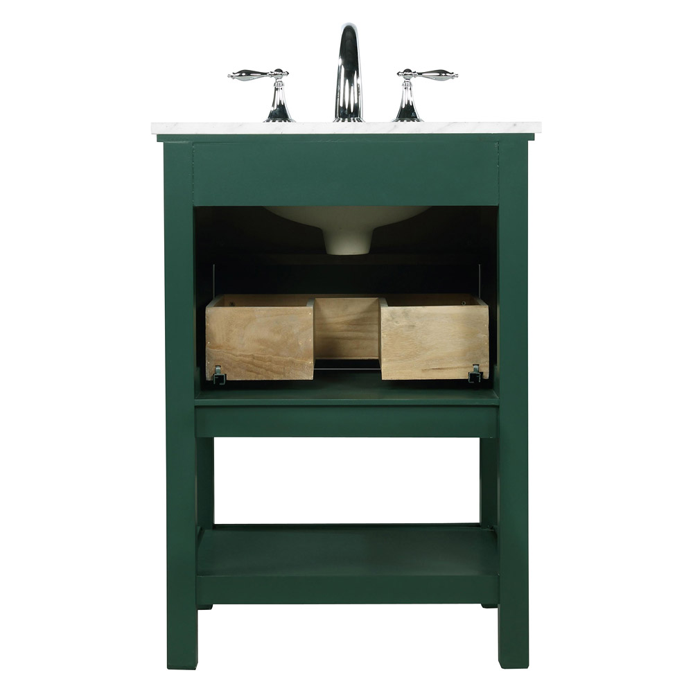 Elegant Bathroom Vanity - Green (VF27024GN)