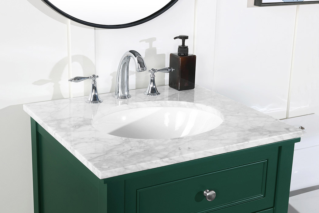 Elegant Bathroom Vanity - Green (VF27024GN)