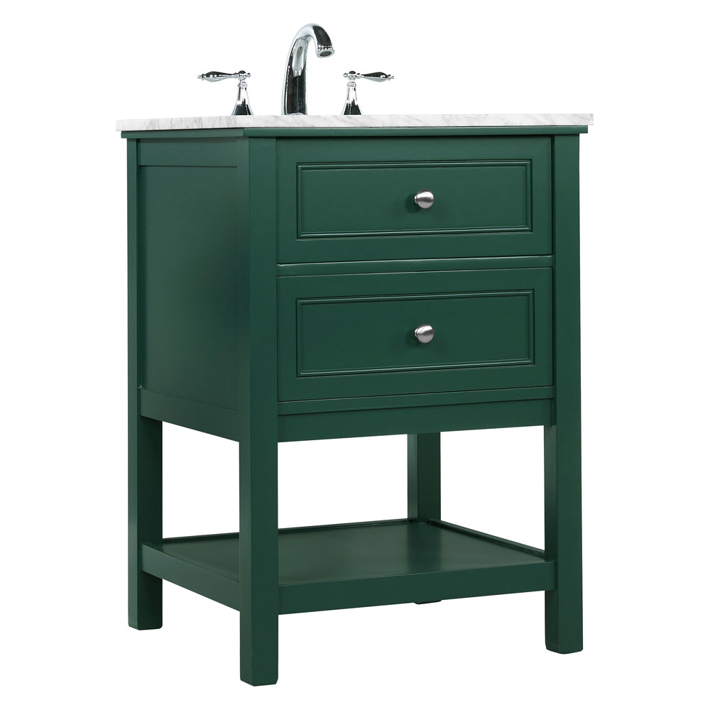 Elegant Bathroom Vanity - Green (VF27024GN)