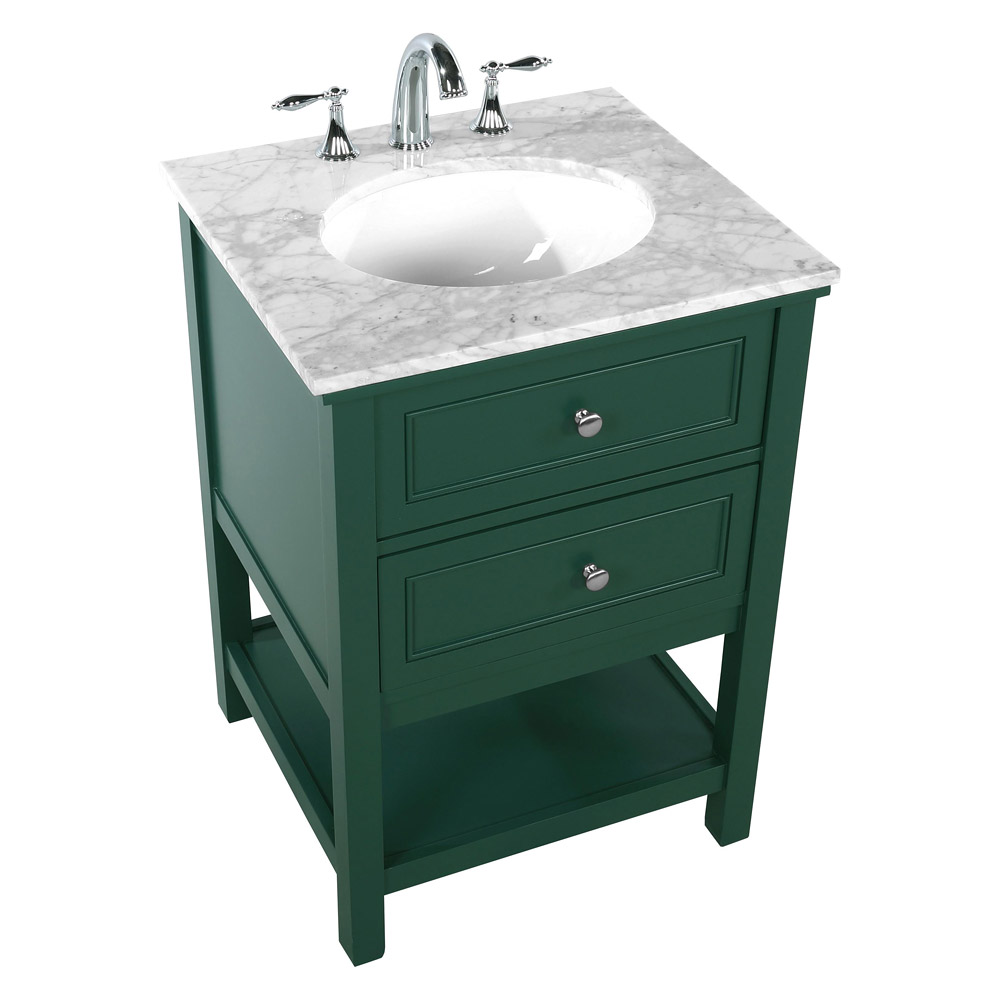 Elegant Bathroom Vanity - Green (VF27024GN)