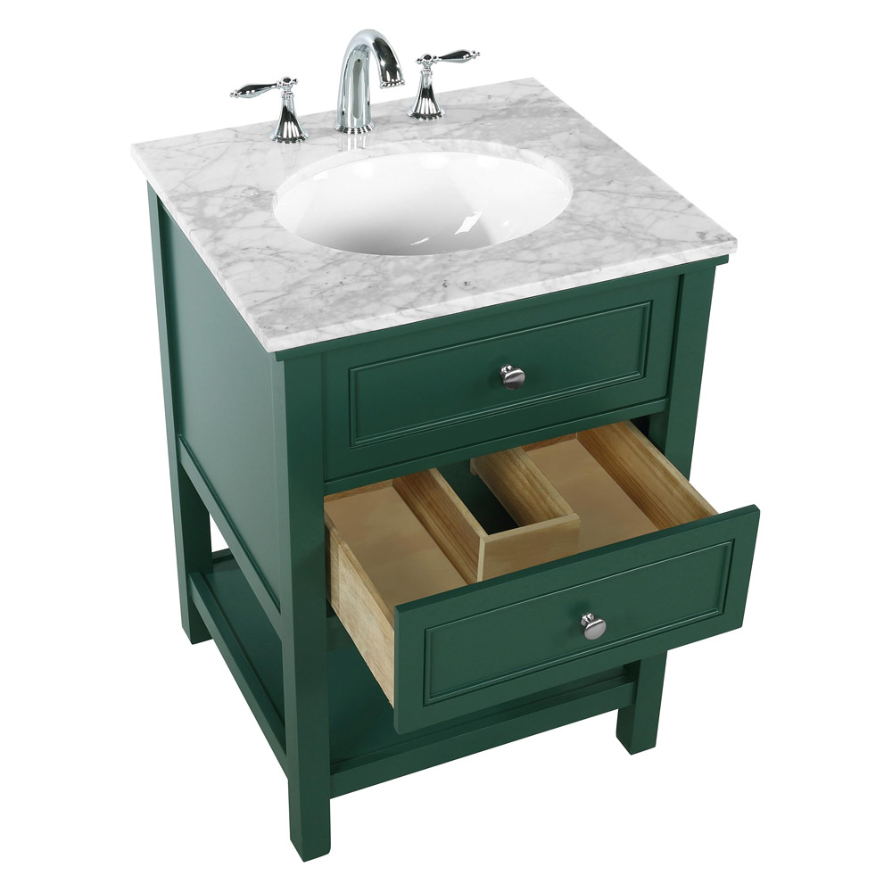 Elegant Bathroom Vanity - Green (VF27024GN)