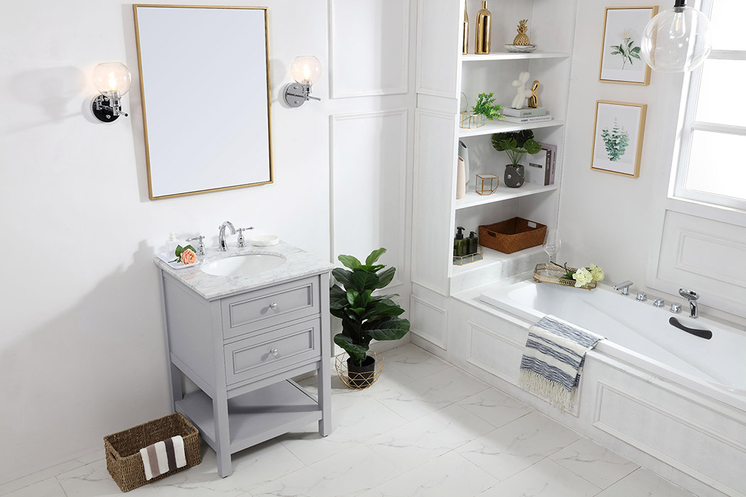 Elegant Bathroom Vanity - Gray (VF27024GR)