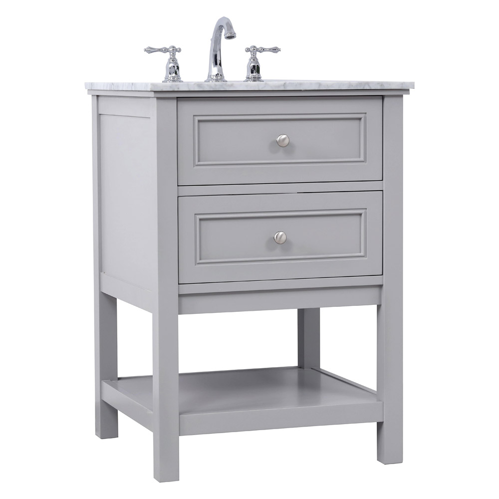 Elegant Bathroom Vanity - Gray (VF27024GR)