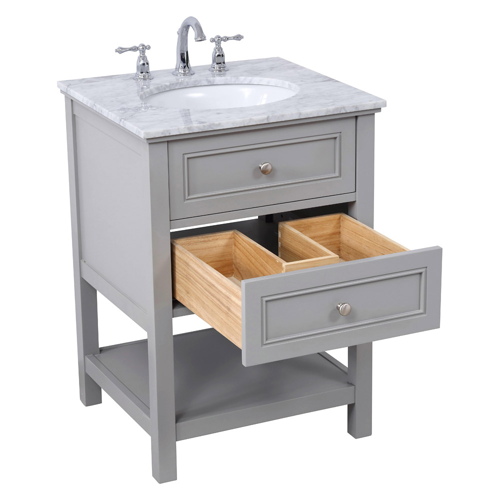 Elegant Bathroom Vanity - Gray (VF27024GR)