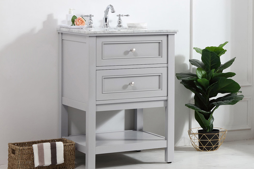 Elegant Bathroom Vanity - Gray (VF27024GR)