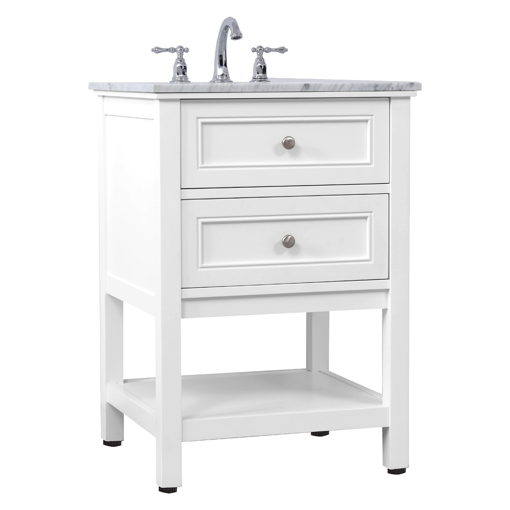 Elegant Bathroom Vanity - White (VF27024WH)