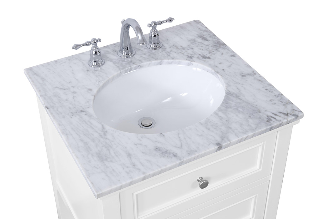 Elegant Bathroom Vanity - White (VF27024WH)