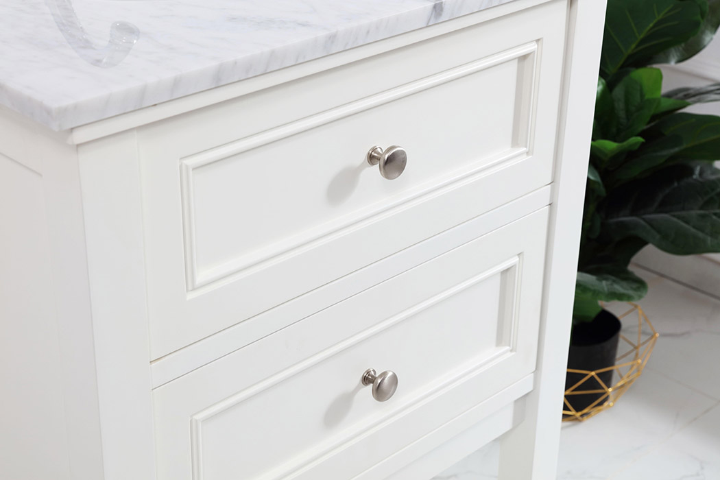 Elegant Bathroom Vanity - White (VF27024WH)