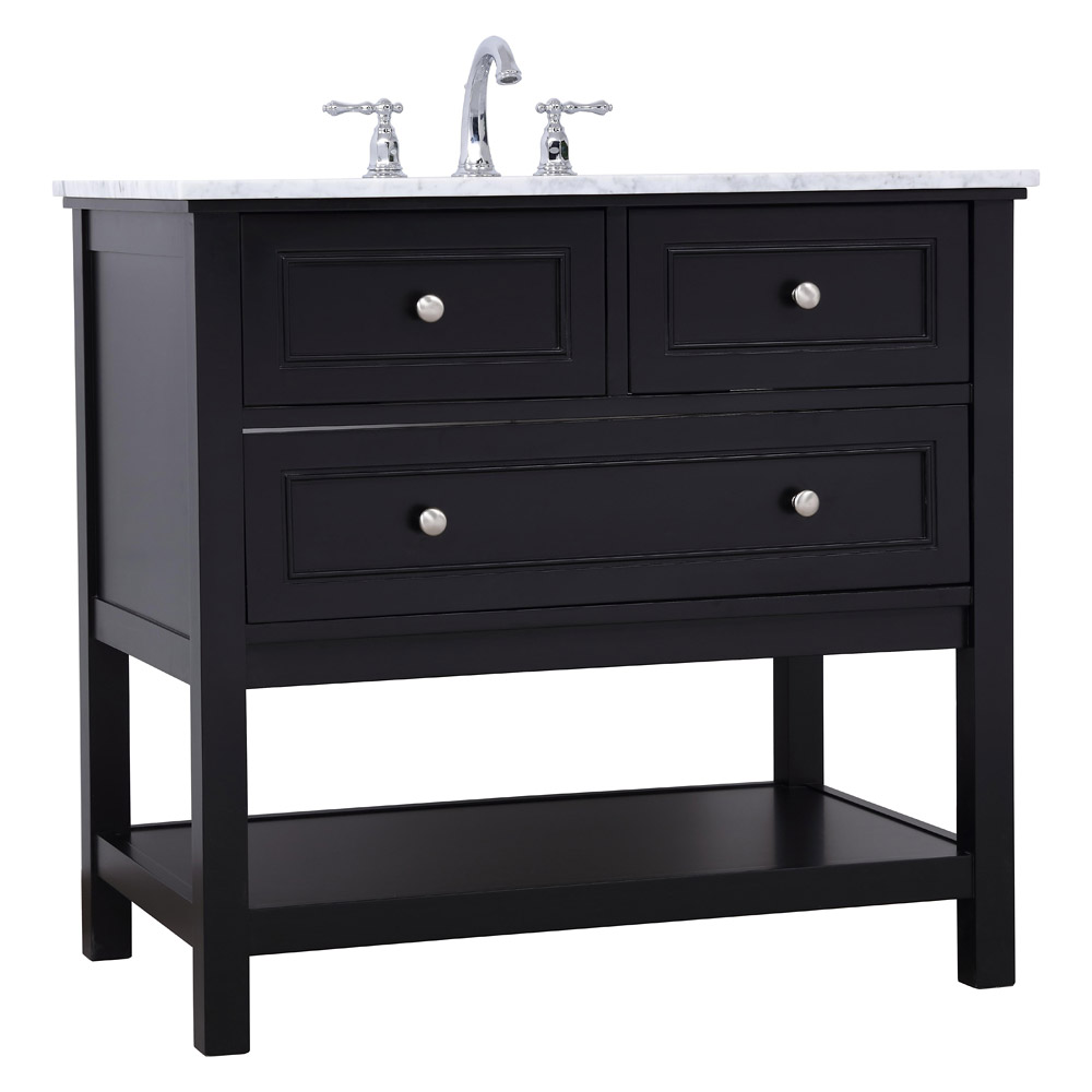 Elegant Bathroom Vanity - Black, L 36" (VF27036BK)