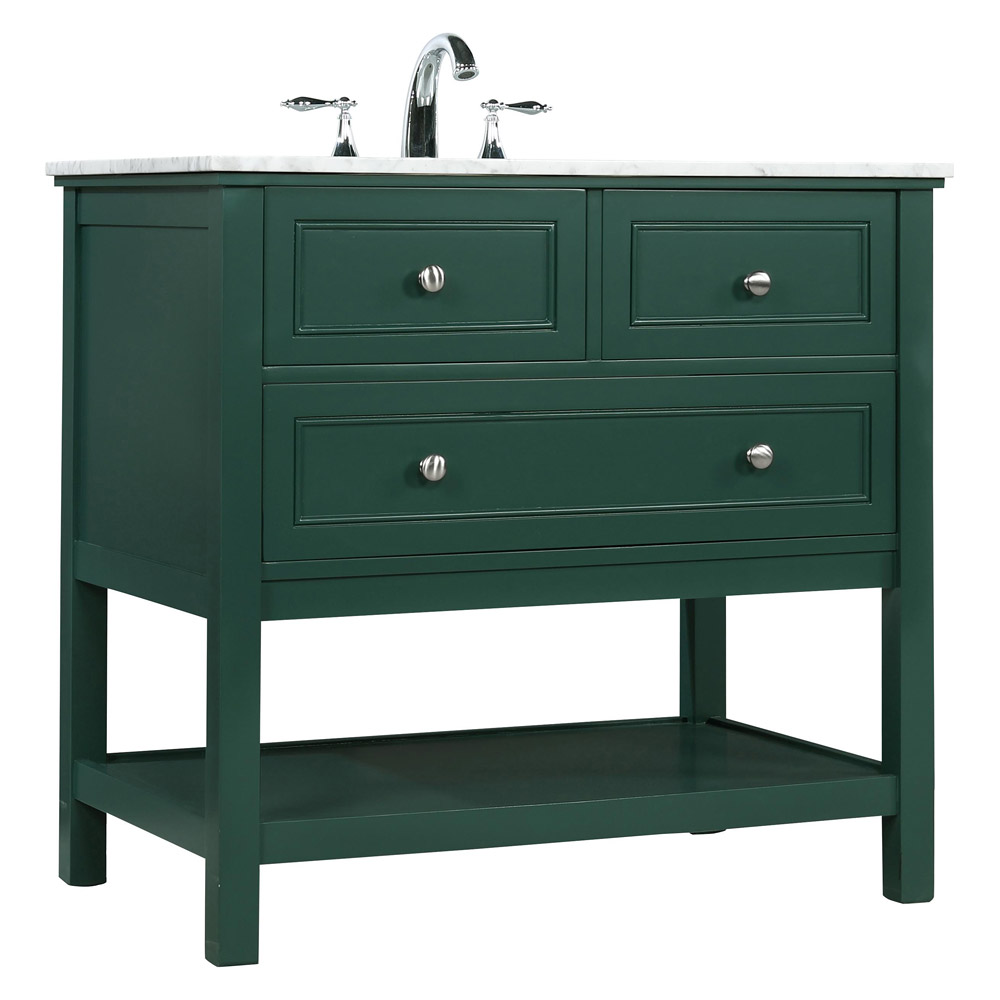 Elegant Bathroom Vanity - Green, L 36" (VF27036GN)