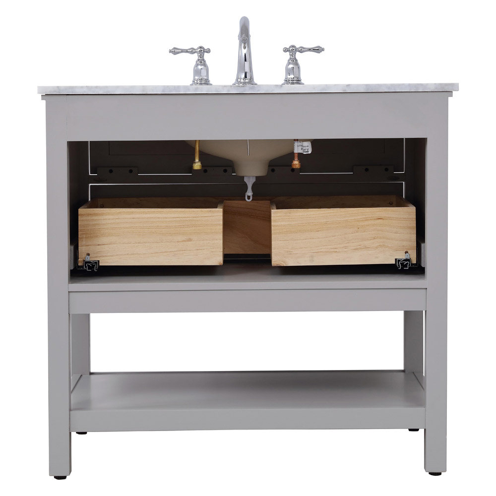 Elegant Bathroom Vanity - Gray, L 36" (VF27036GR)